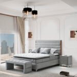 Naomi Kanvas Baza + Yatak + Başlık